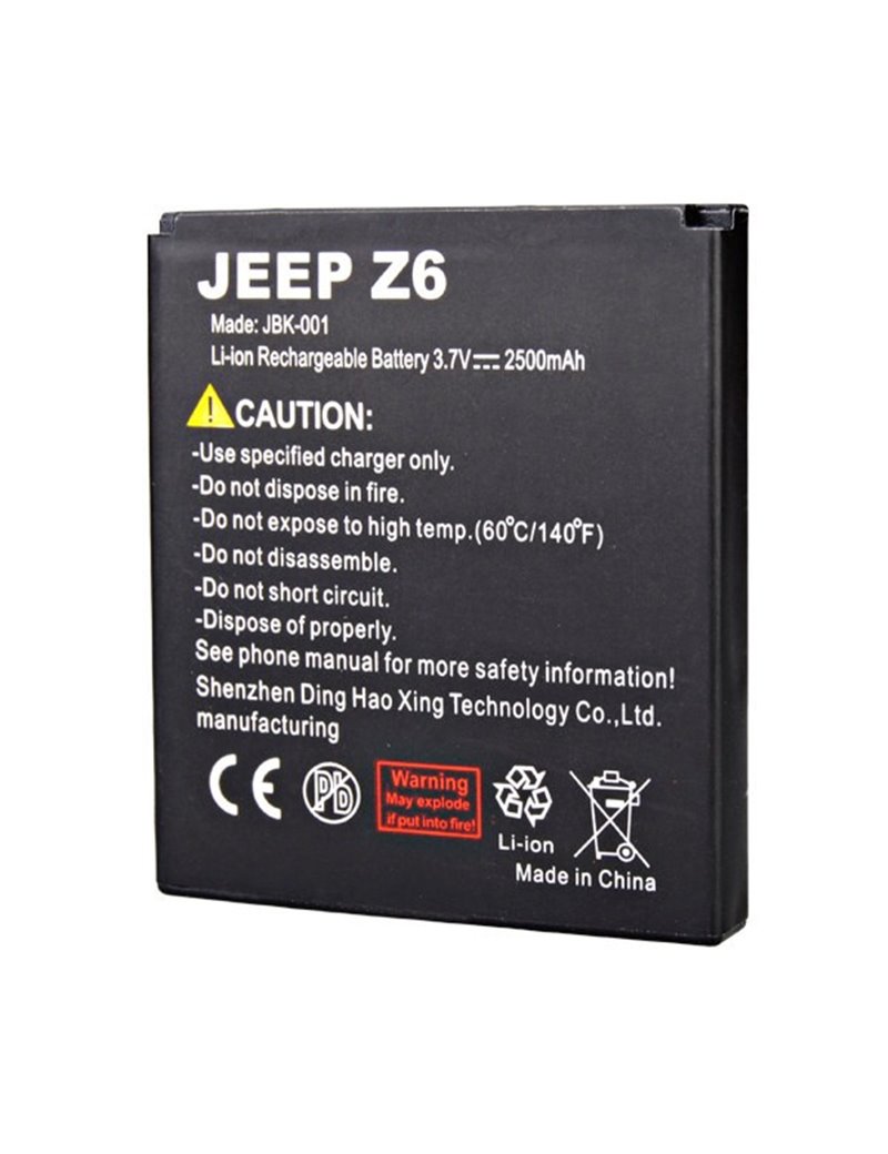 Original Battery 2500mAh for JEEP Z6 Smartphone