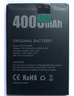 Battery for DOOGEE X70 Smartphone