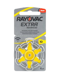 RAYOVAC hearing aid batteries 10MF, mercury free, 1.45V, 6pcs