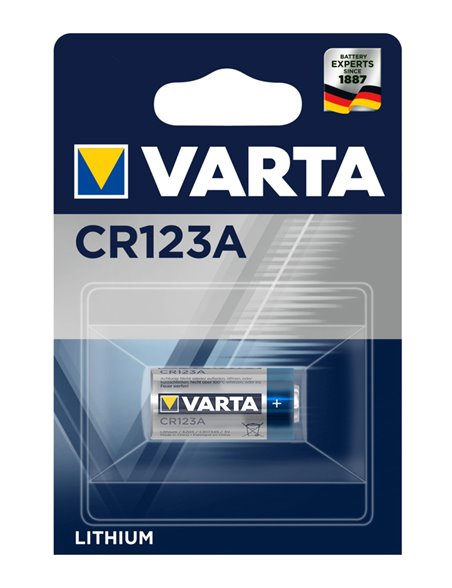 VARTA lithium battery CR123A, 3V, 1pc