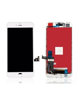 TW INCELL LCD for iPhone 7 Plus, camera-sensor ring, earmesh, white