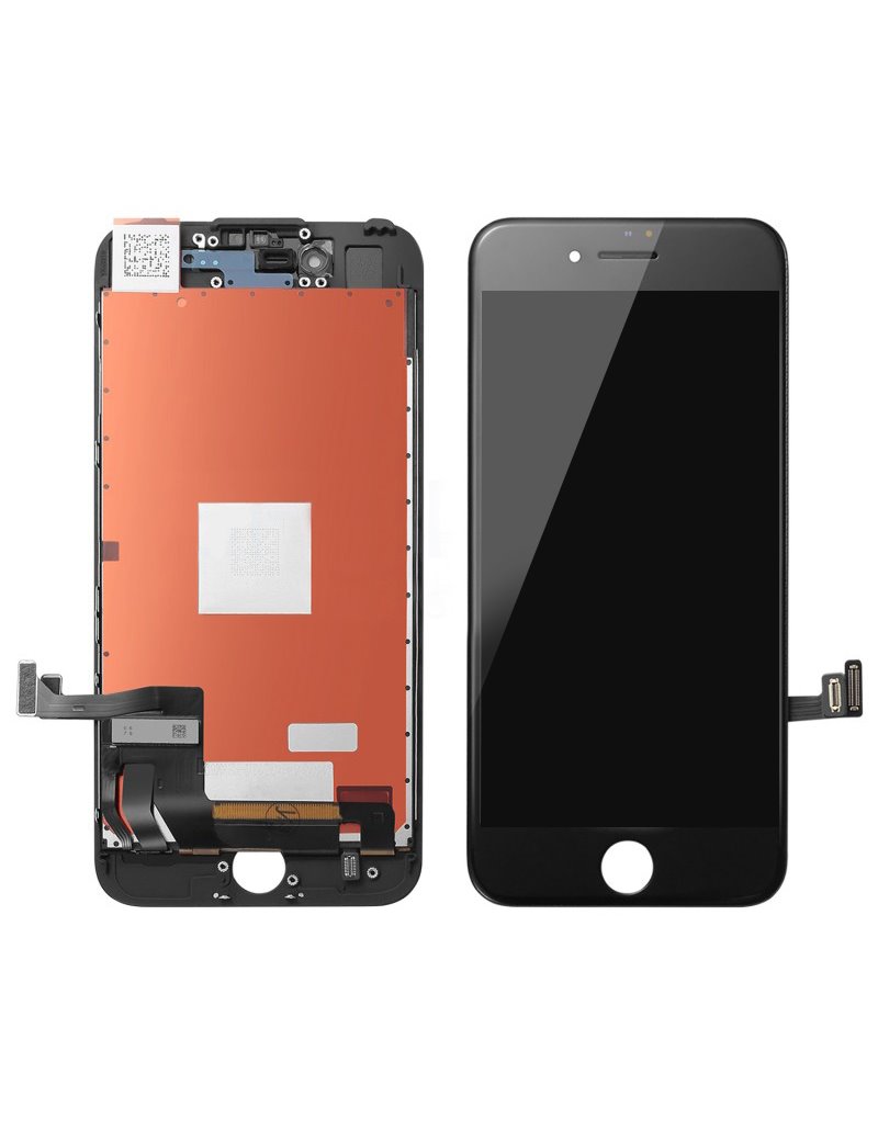 TW INCELL LCD για iPhone 8 Plus, camera-sensor ring, earmesh, μαύρη