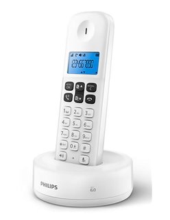 PHILIPS ασύρματο τηλέφωνο D1611W/34, με ελληνικό μενού, λευκό