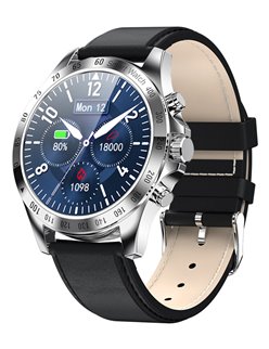 HIFUTURE smartwatch HiGEAR, 1.3", IP68, heart rate monitor, ασημί