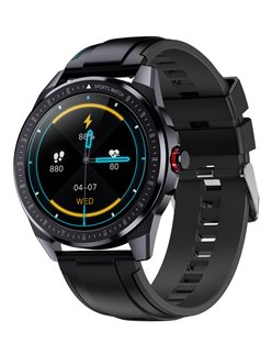 ΙΝΤΙΜΕ smartwatch SN88, 1.28" έγχρωμο, IP68, HR & Blood pressure, μαύρο