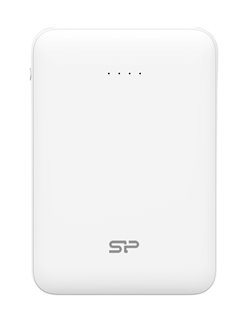 SILICON POWER Power Bank C50 5000mAh, 2x USB Output, White