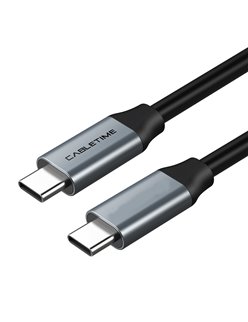 CABLETIME καλώδιο USB Type-C CMCM60, 60W, 3A, 4K, 1m, γκρι