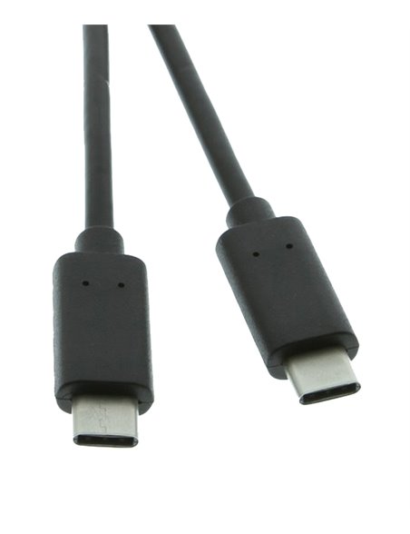POWERTECH Καλώδιο USB 2.0 Type-C σε Type C, 1m, Black