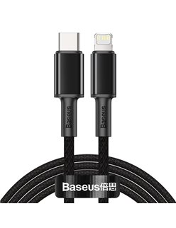 BASEUS καλώδιο USB Type-C σε Lightning CATLGD-A01, 20W, 2m, μαύρο