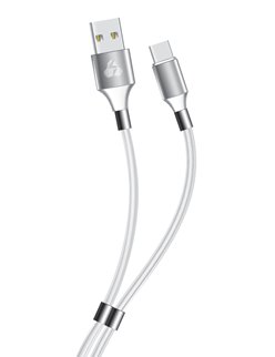POWERTECH Καλώδιο USB σε USB Type-C easy PTR-0084, copper, 1m, λευκό
