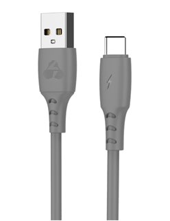 POWERTECH Καλώδιο USB σε USB Type-C eco PTR-0091, copper, 1m, γκρι