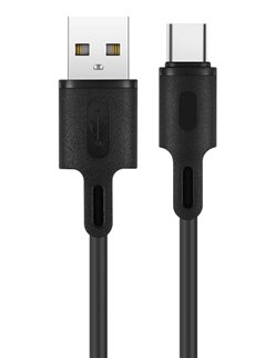 ROCKROSE καλώδιο USB σε USB Type-C Beta AC, 2.4A 12W, 1m, μαύρο