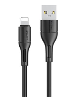 USAMS καλώδιο USB σε Lightning U68, 2A, 1m, μαύρο