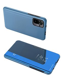 POWERTECH θήκη Clear view MOB-1606, Xiaomi Redmi Note 10/10S, μπλε