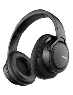 MPOW headphones H7, wireless & wired, 40mm, mic, μαύρα