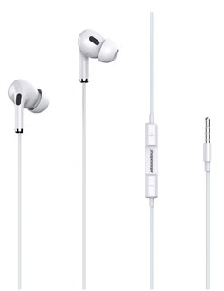 ROCKROSE earphones με μικρόφωνο Solo MC Neo, 3.5mm, 1.2m, λευκά