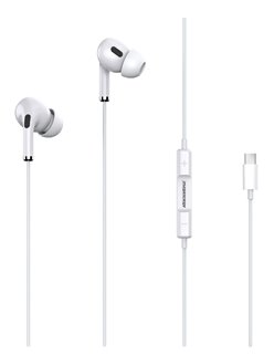 ROCKROSE earphones με μικρόφωνο Solo TC Neo, Type-C, 1.2m, λευκά
