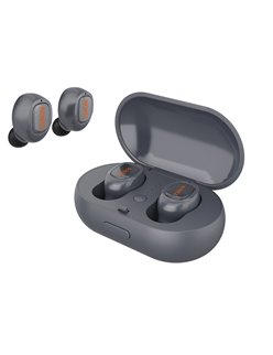YISON earphones με θήκη φόρτισης TWS-T1, true wireless, bluetooth, γκρι