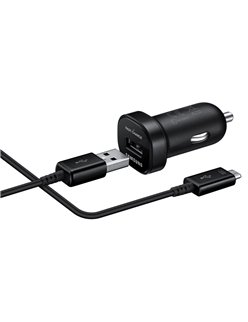 SAMSUNG φορτιστής αυτοκινήτου Mini EP-LN930, Micro USB, 18W 2A, μαύρο