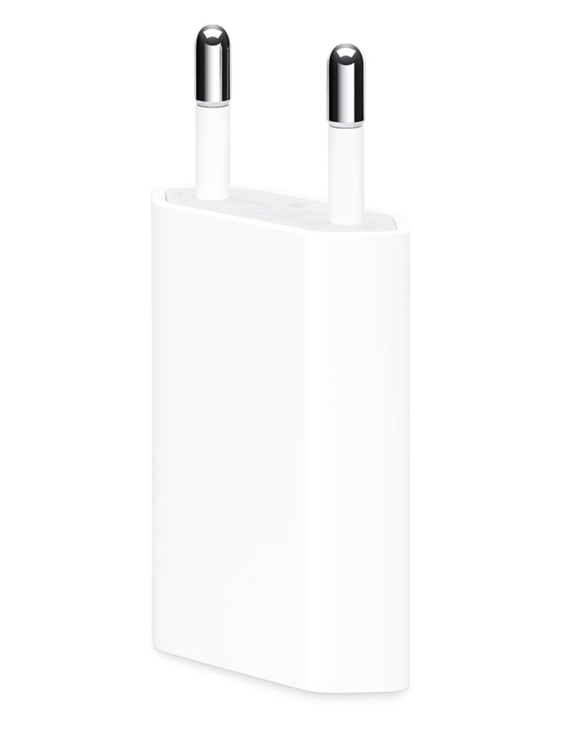 APPLE φορτιστής τοίχου MGN13ZM-A, USB, 5W 1A, λευκός