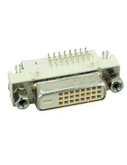 DVI Connector - DVI 24+1, Nickel,  White
