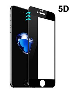 POWERTECH Tempered Glass 5D Full Face για iPhone 7 Plus, Black