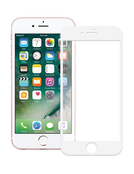 POWERTECH Tempered Glass 5D Full Glue TGC-0232 για iPhone 7 Plus, λευκό