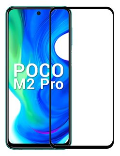 POWERTECH Tempered Glass 5D, full glue, Xiaomi Poco M2 Pro 2020, black