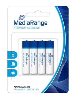 MEDIARANGE Premium Αλκαλικές μπαταρίες AAA LR03, 4τμχ