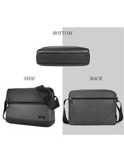 ARCTIC HUNTER τσάντα ώμου K00089-BK, με θήκη tablet, μαύρη