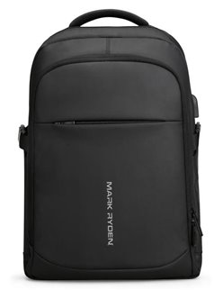 MARK RYDEN τσάντα πλάτης MR9191DY-00, με θήκη laptop 15.6", μαύρη