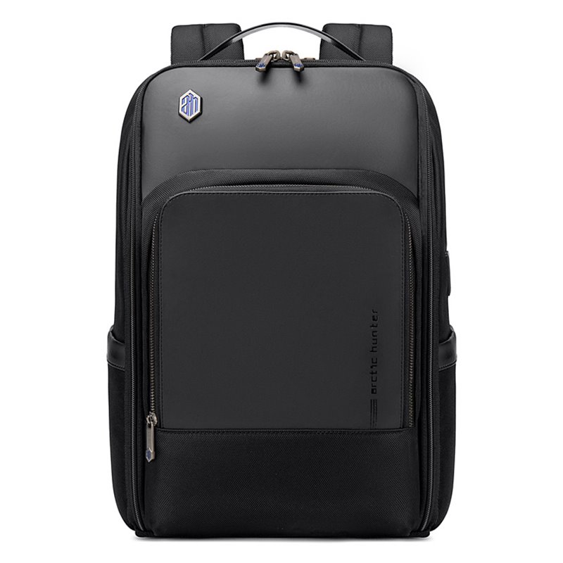 ARCTIC HUNTER backpack B00403-BK with laptop compartment 15.6", USB, black