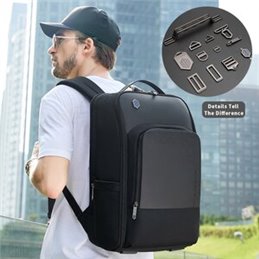 ARCTIC HUNTER backpack B00403-BK with laptop compartment 15.6", USB, black