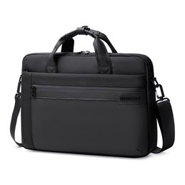 GOLDEN WOLF τσάντα ώμου GW00010, με θήκη laptop 15.6", 12L, μαύρη